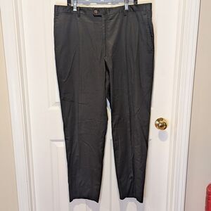Canali Men's Size 38 Black Dress Pants